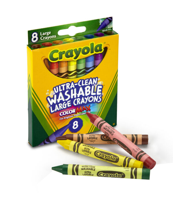 Crayola Washable Large Crayons 8 Pack