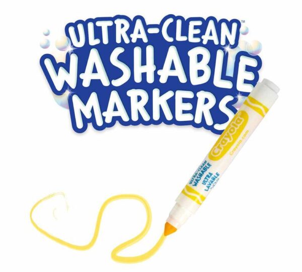 Crayola Classic Washable Coloured Markers 200 Classpack - Image 3
