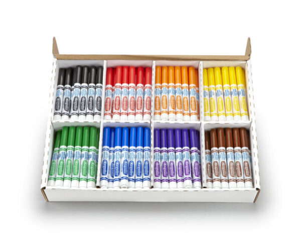 Crayola Classic Washable Coloured Markers 200 Classpack