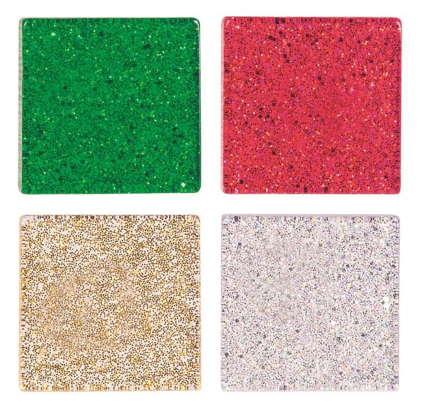 Resin Art Deco Mosaic Tiles Metallic Christmas Pack of 150g - Image 2