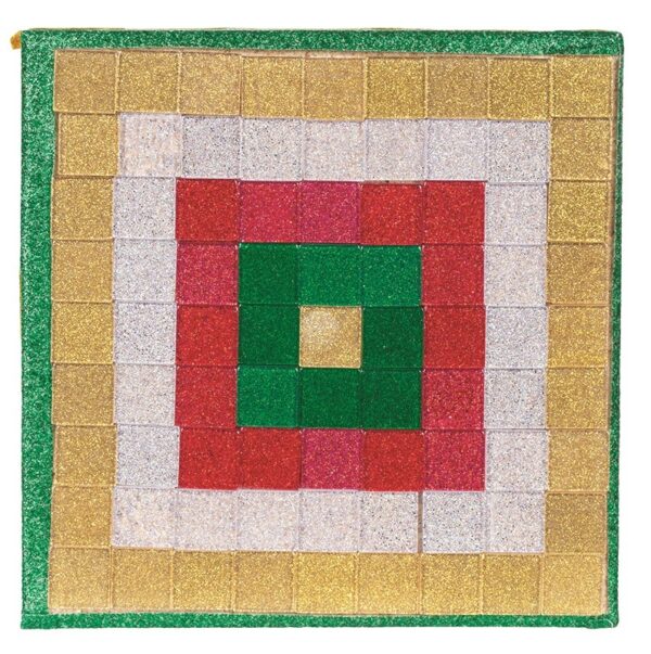 Resin Art Deco Mosaic Tiles Metallic Christmas Pack of 150g - Image 3