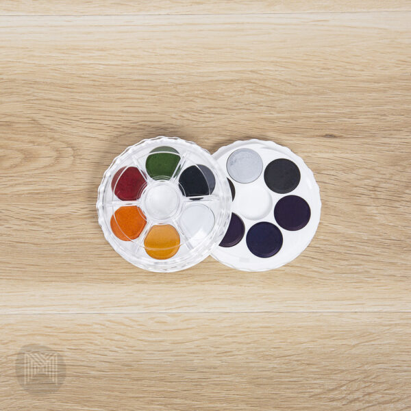 Micador Watercolour Stackable Disc Set 12 Brilliant Colours - Image 2