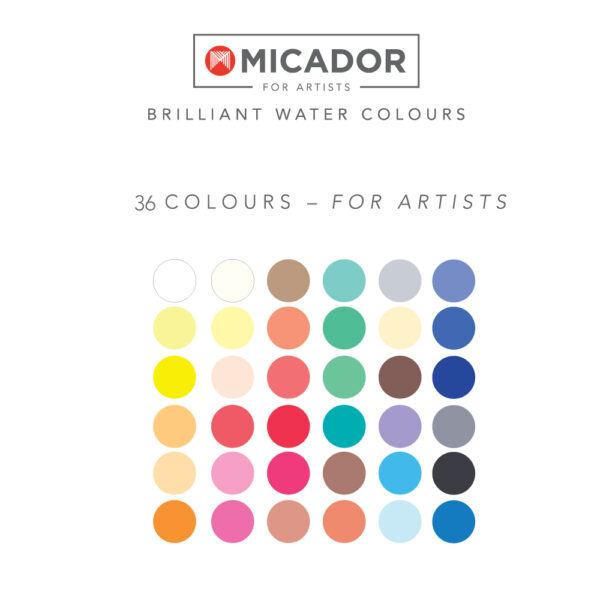 Koh-I-Noor Watercolour Stackable Disc Set 36 Colours - Image 2