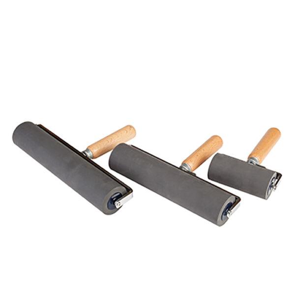 Deluxe Soft Rubber Rollers 4"/ 100mm Clip off handle - Image 2