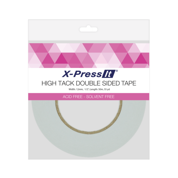 X-Press It High Tack Double Sided Tape 12mm x 50m