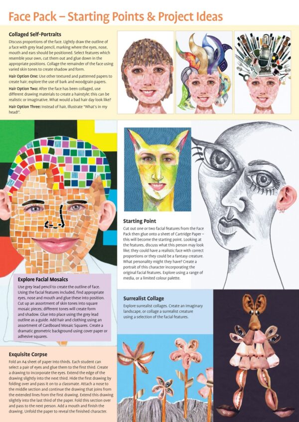 Pattern Paper Face Pack A3, 40 Sheets 8 Designs - Image 2