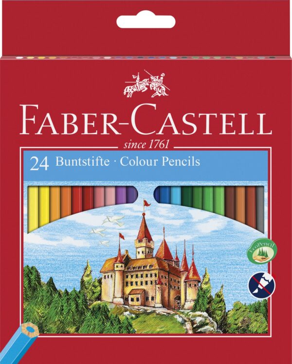 Faber-Castell Classic Coloured Pencils Set of 24