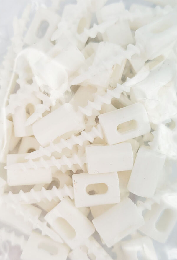 Plastic Hooks For Coreflute or Foamcore Pack of 50