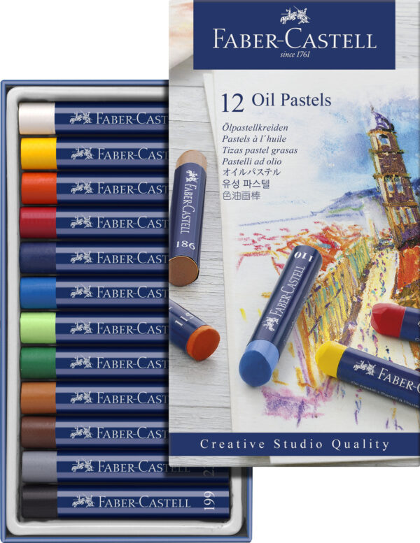 Faber Castell Large Oil Pastels 12 Set