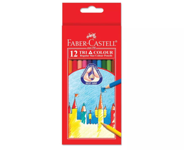 Faber-Castell Triangular Coloured Pencils Set of 12