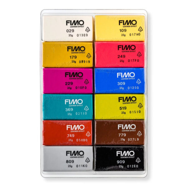 FIMO Leather Effect Starter Set of 12 - Image 2