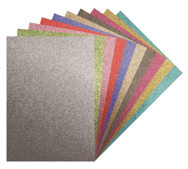 Glitter Iron-on Sheets Assorted Colours A4 10 Sheets