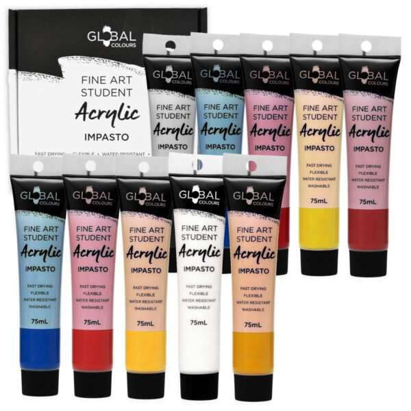 Global Student Acrylic 10 x 75ml Set