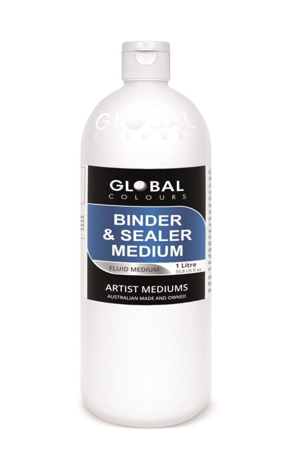 Global Colours Binder & Sealer Medium 1 Litre