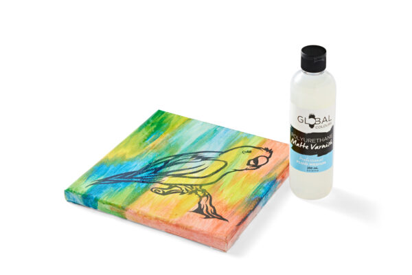 Global Colours Polyurethane Matte 250ml Varnish - Image 2