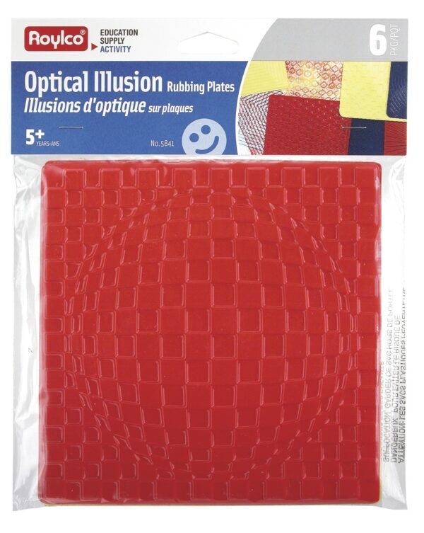 Optical Illusions Rubbing Plates Pack of 6 Designs