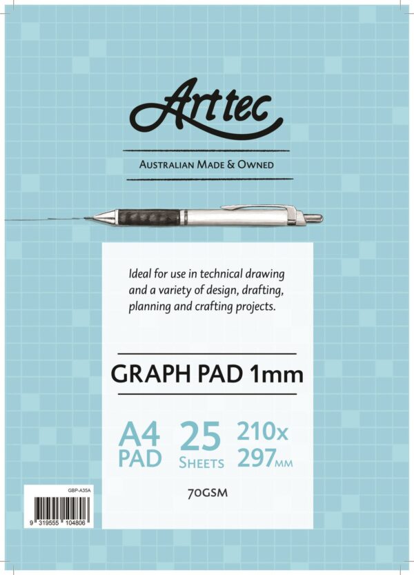 Arttec Graph Pad A2 70gsm 1mm Grid Size