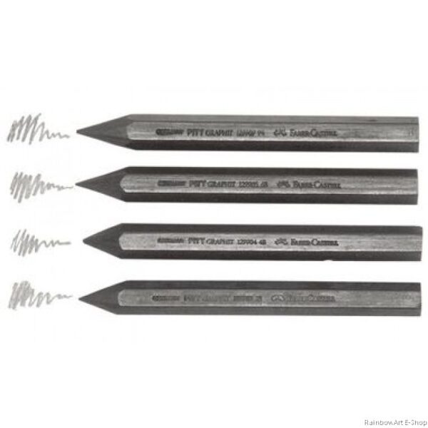 30% OFF - Faber Castell Pitt Hexagonal Graphite Crayons Box of 12 x 9B - Image 2