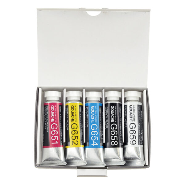 Holbein Gouache Primary Mixing Set of 5 - 15ml Tubes