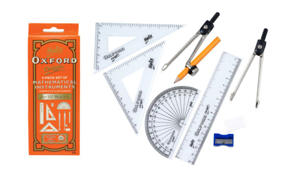 Helix Oxford Economy Maths Set (Red)