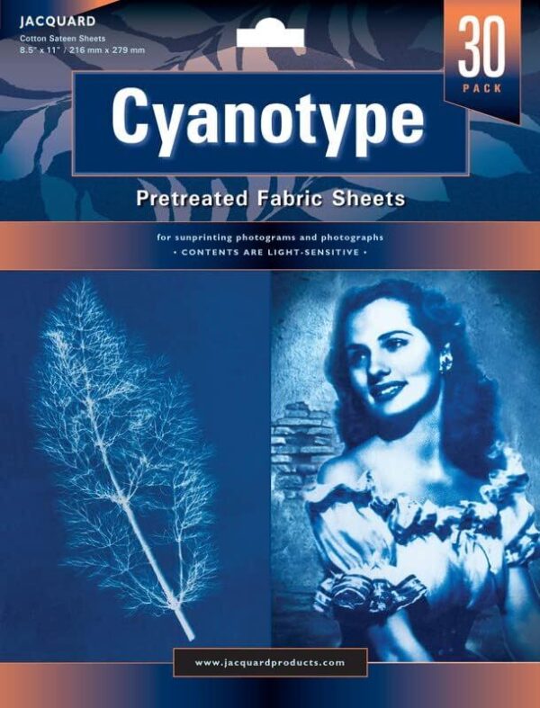 Jacquard Cyanotype Fabric Sheets 30 Pack