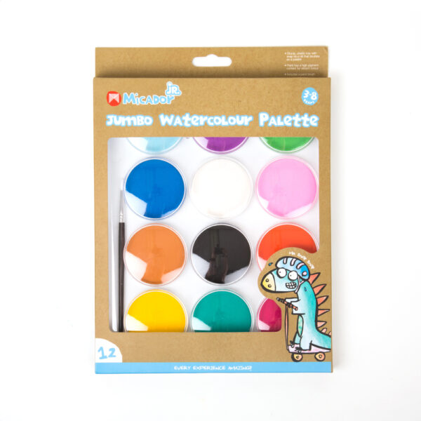 Micador jR. Jumbo Watercolour Palette of 12