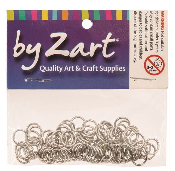 Sterling Silver Jump Rings 8mm Pk 100 - Image 2