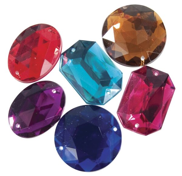 Giant Sew-on Jewels & Rhinestones Assorted Pack of 40 - Image 2