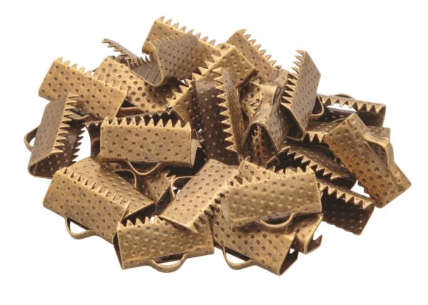 Jewellery Pinch Clasp 13mm Pk 30 Antique Bronze - Image 2