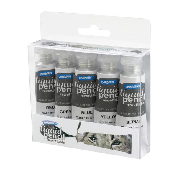 Derivan Liquid Pencil Rewettable Formula 5 x 12ml