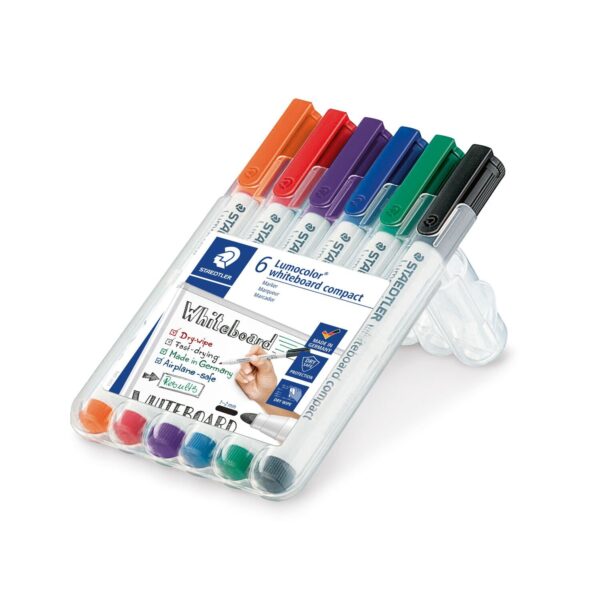 Staedtler Lumocolor® Whiteboard Pen Wallet 6 Assorte Colours