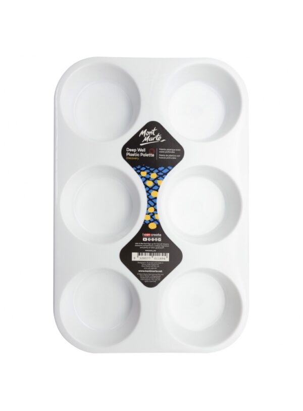 Mont Marte Discovery Deep Well 6 Well Plastic Palette