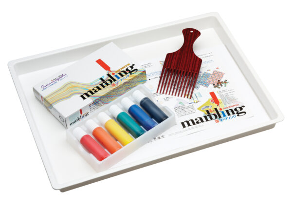 Suminagashi Boku-Undo Marbling Kit Set of 6 x 12ml Colours & Acessories