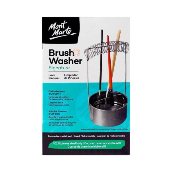 Mont Marte Brush Washer Stainless Steel - Image 2