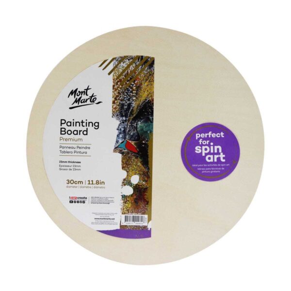 Mont Marte Premium Painting Board Round 30cm