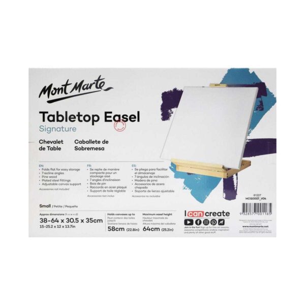Mont Marte Small Adjustable Tabletop Easel - Image 7