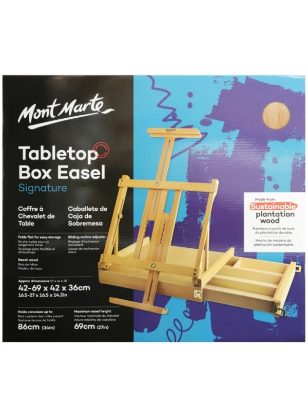 Mont Marte Tabletop Easel with Storage Box - Image 2