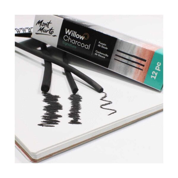 Mont Marte Willow Charcoal Pk 12 Small, Medium & Large - Image 6