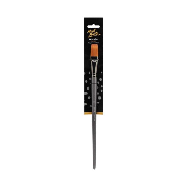 Mont Marte Artist Brush Taklon Flat Long #24