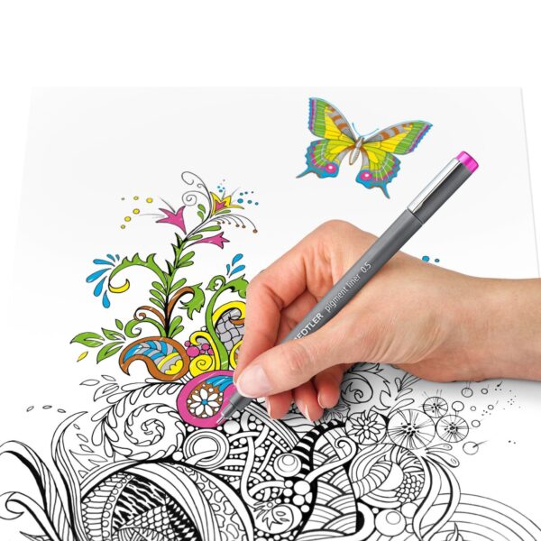Staedtler Pigment Liners Assorted 4 Pack - Image 2