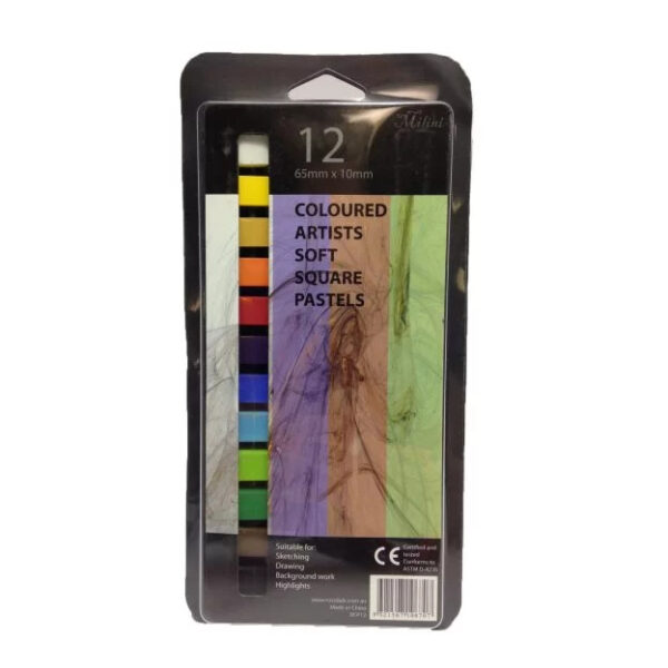 Milini Square Pastels Set of 12 - Coloured