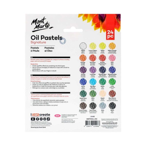 Mont Marte Oil Pastels Set of 24 - Image 2