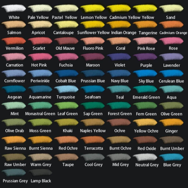 Mont Marte Square Soft Pastels 72 Pack - Image 3