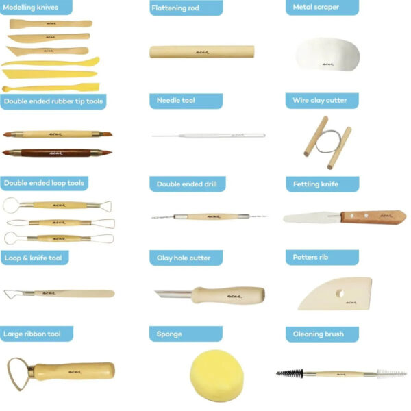 Mont Marte Pottery Tool Set 23pc - Image 4