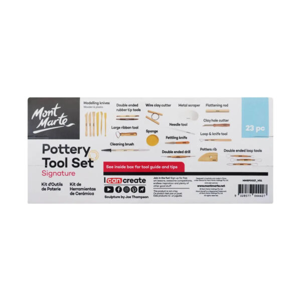 Mont Marte Pottery Tool Set 23pc - Image 3