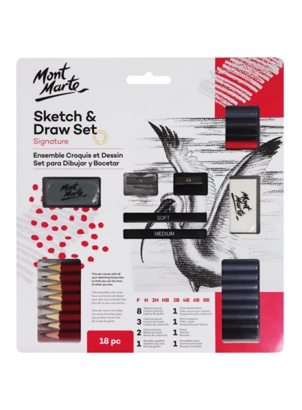 Mont Marte Sketch & Draw Set of 18