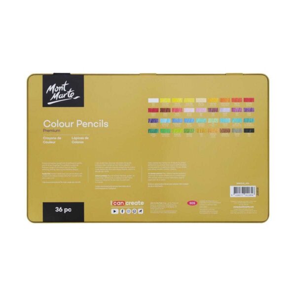Mont Marte Colour Pencils Premium 36pc - Image 2