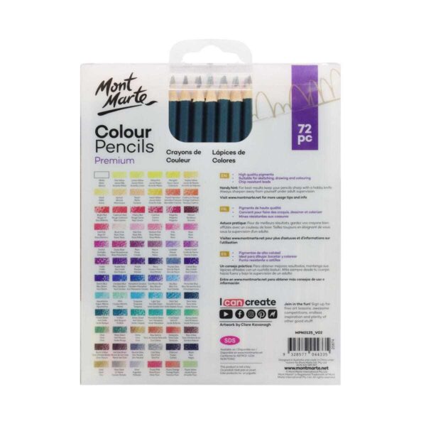 Mont Marte Premium Colour Pencils 72pc - Image 2