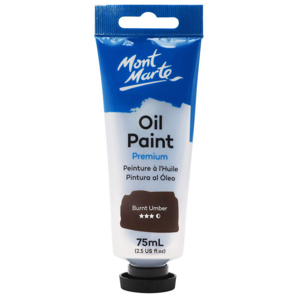 Mont Marte Oil Paint 75ml - Burnt Umber