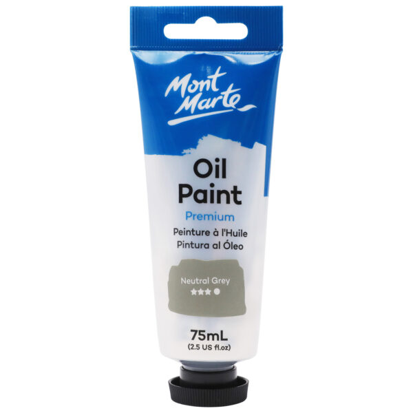Mont Marte Oil Paint 75ml - Neutral Grey